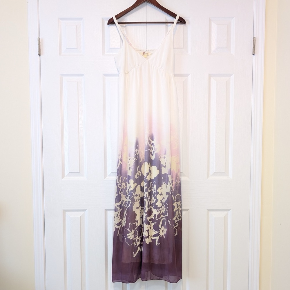 Real Y2K Vintage Aryeh Sundress Empire Waist Size L Floral Bohemian Fairycore